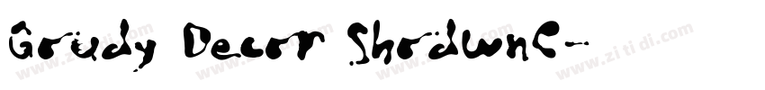 Goudy Decor ShodwnC字体转换